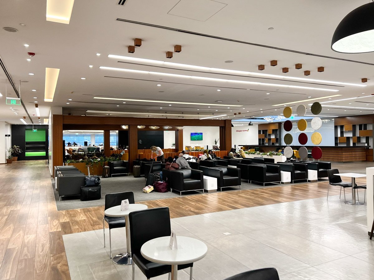 Seating Area at Addis Ababa Ethiopian Sheba Platinum & Star Gold Lounge