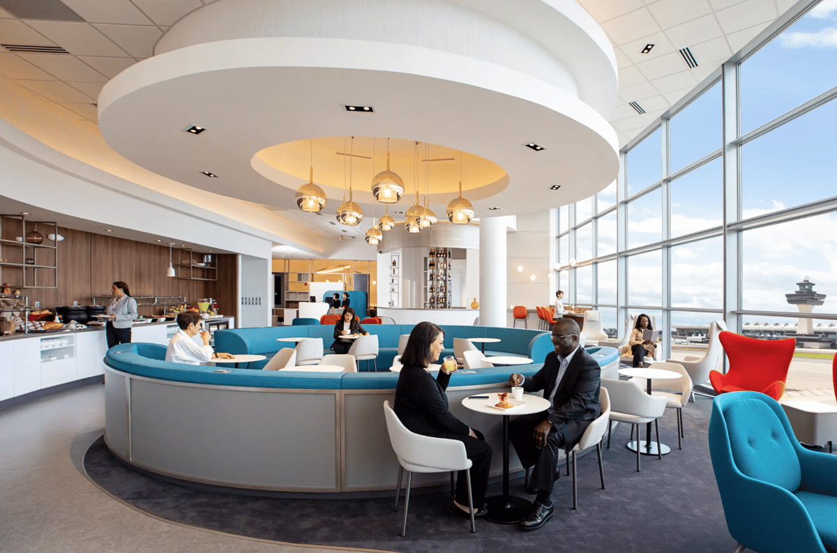 Seating Area at Air France KLM Lounge Dulles