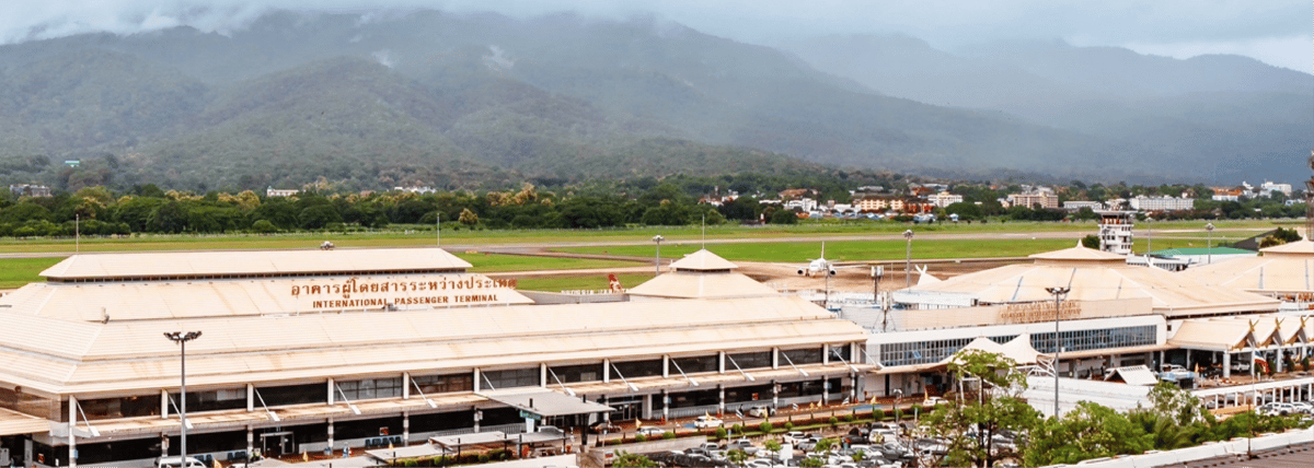 Exterior view of Chiang Mai International Airport CNX