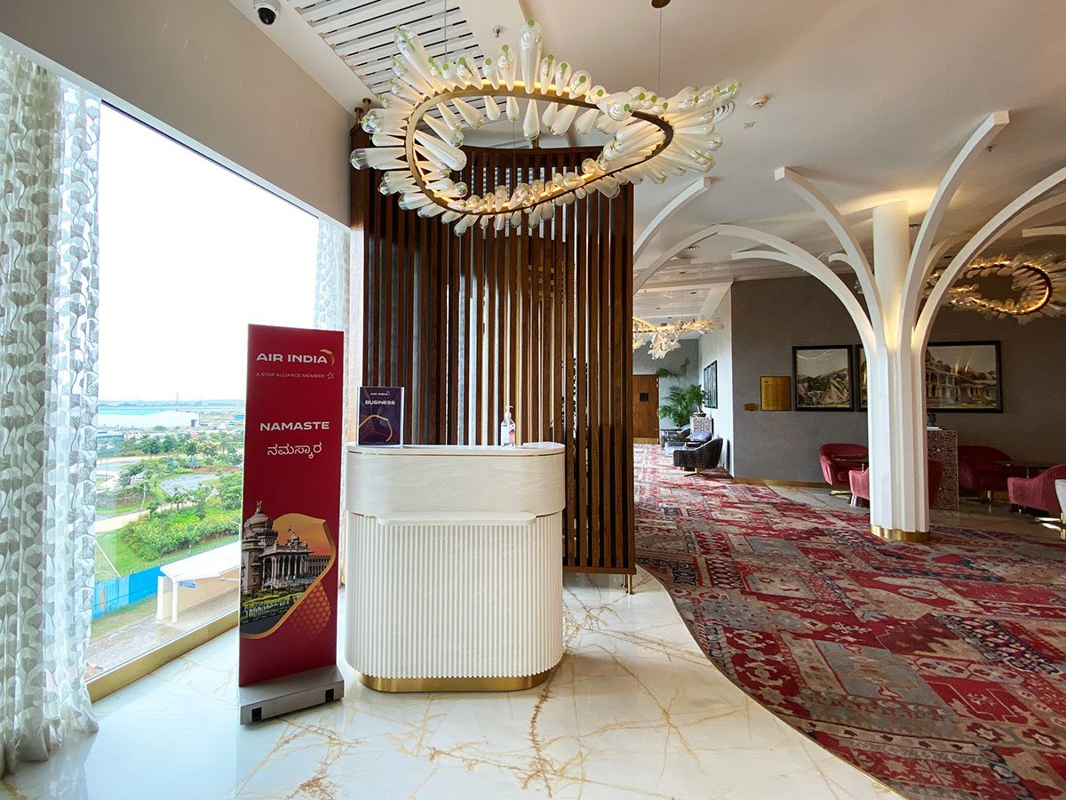 Entrance to Air India Lounge Bengaluru Terminal 2 Domestic