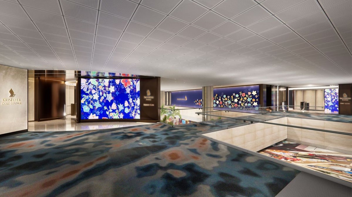 Artistic impression of predicted renovations at Singapore Changi Terminal 2