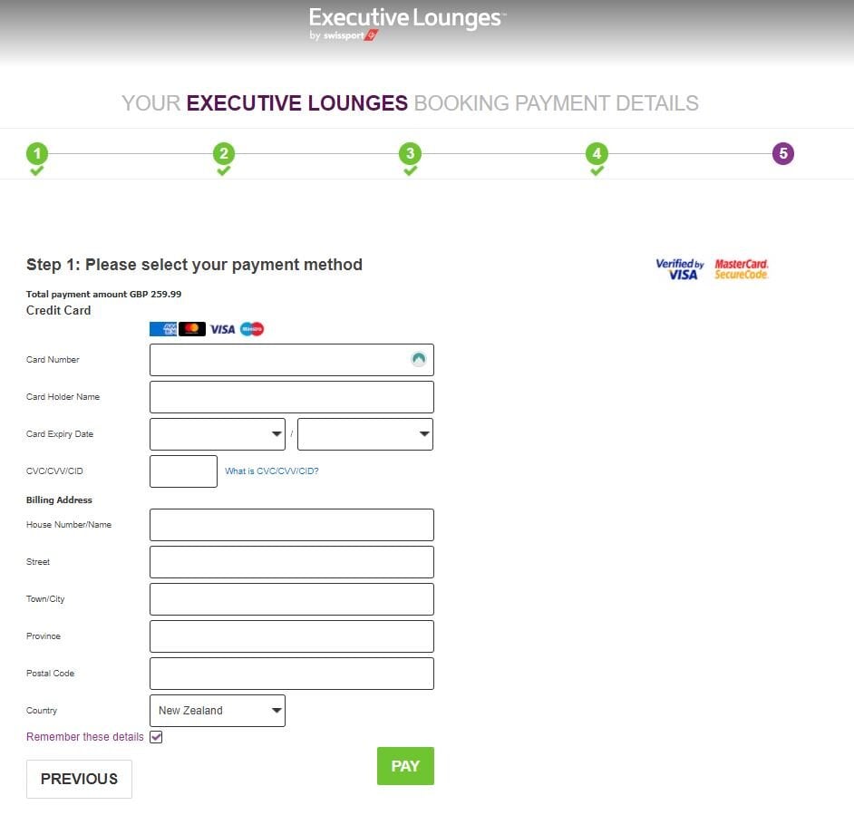 Payment Screen Executive Lounges Membership.JPG