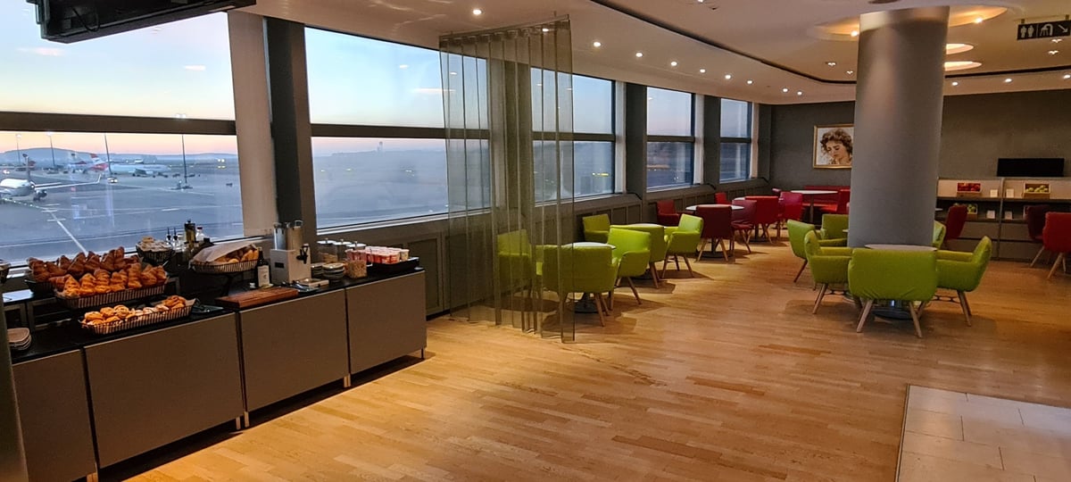 Seating at Austrian Lounge D-Gates (Non-Schengen) Vienna International Airport