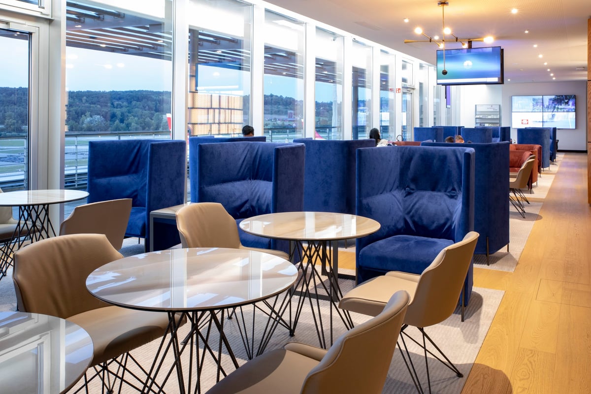 Seating Options at Primeclass Lounge Zurich