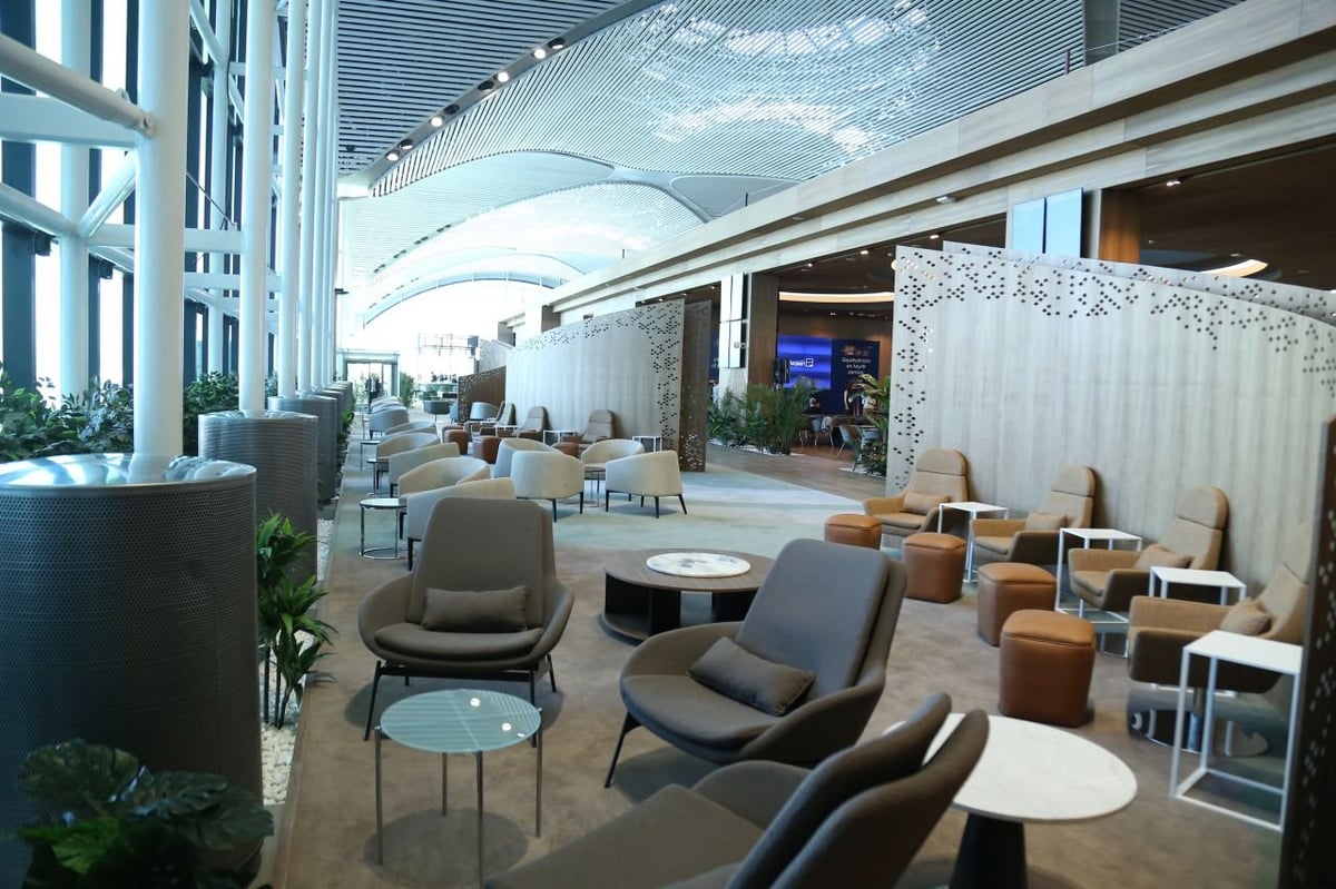 Lounge Seating Area at the iGA International Lounge, Istanbul Airport