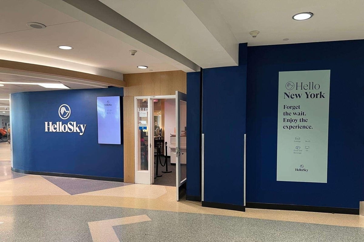 HelloSky Lounge Terminal 4 JFK Airport Front Entry