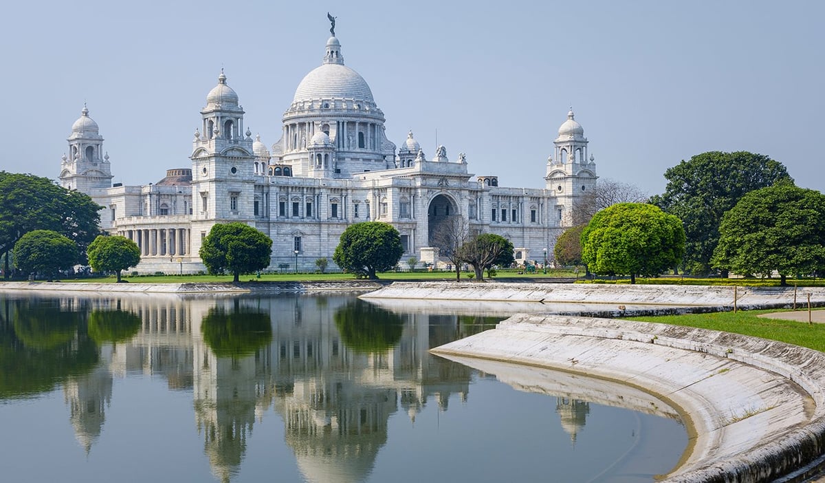Victoria Memorial in the city of Kolkata.