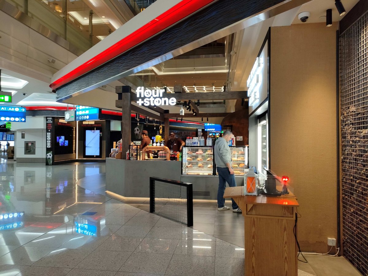 Flour + Stone bakery café at Dubai International Airport nearby the Plaza Premium Lounge