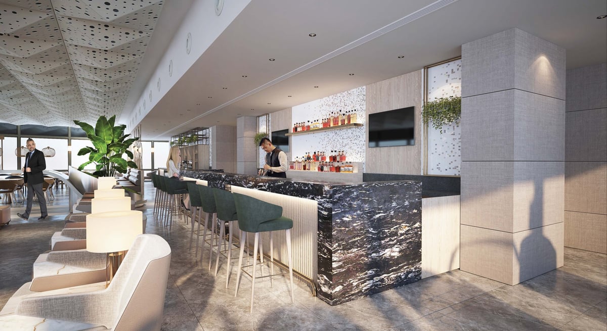 Design concept for new Plaza Premium lounge in international terminal