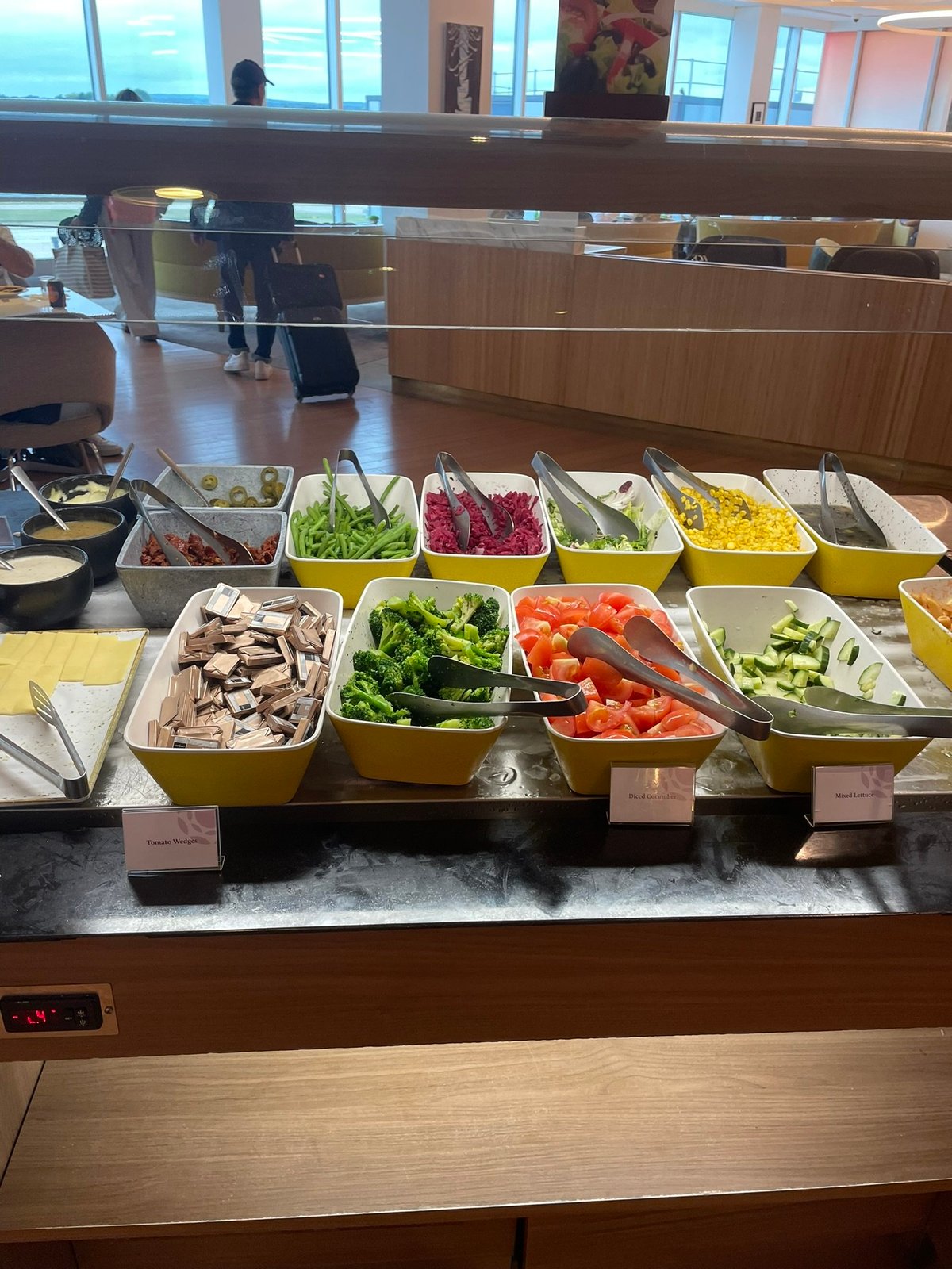 Buffet Food Selection at Gatwick Plaza Premium Lounge