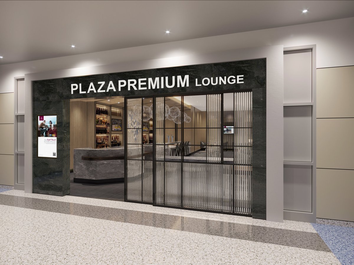 Plaza Premium Lounge - DFW Terminal E (domestic lounge) - entrance - artist impression.jpg