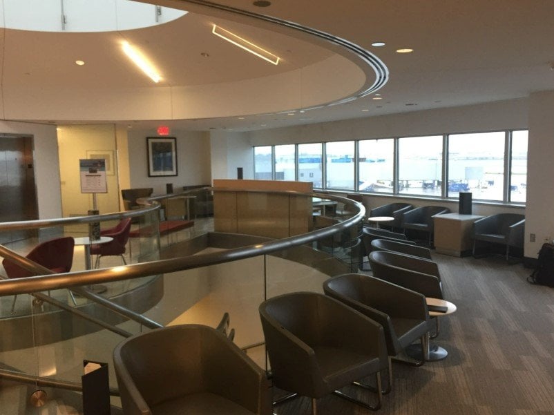 Seating options at Admirals Club Lounge at St Louis Lambert Airport
