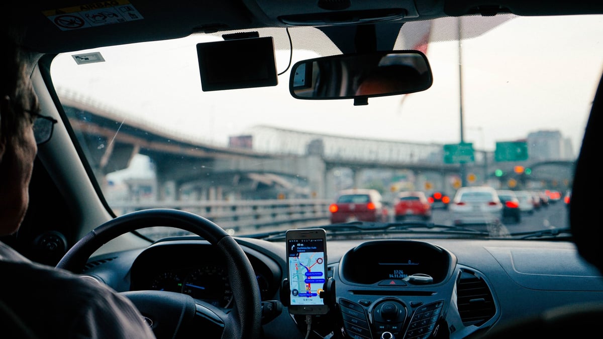 Inside an Uber