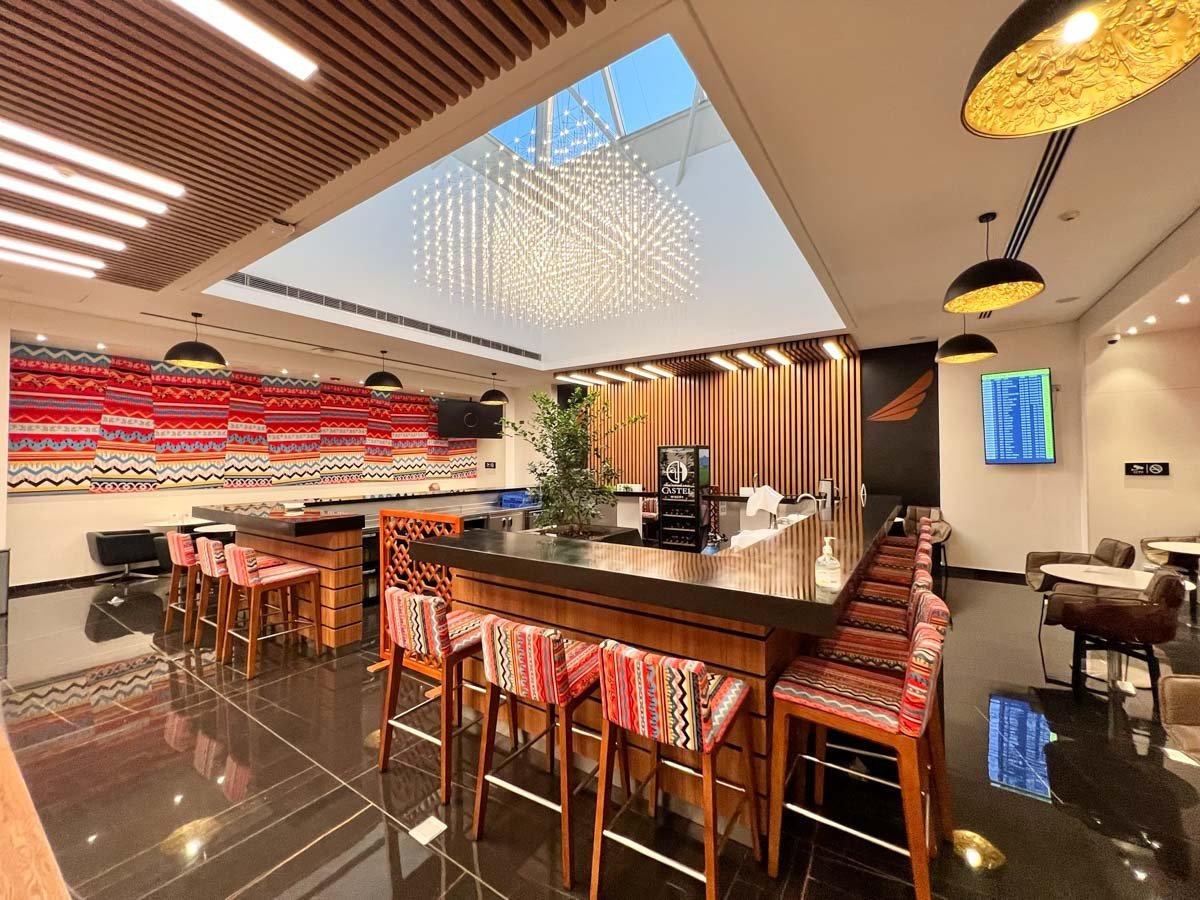 Bar Area at Addis Ababa Ethiopian Sheba Cloud Nine Lounge