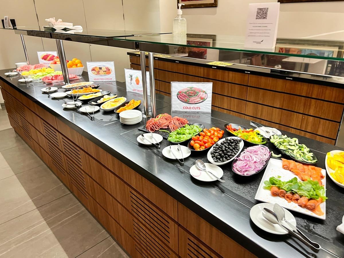 Food Area at Addis Ababa Ethiopian Sheba Cloud Nine Lounge