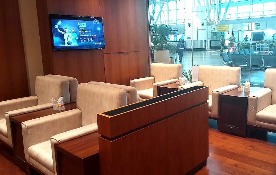 Seats in the Bird Lounge at BBI