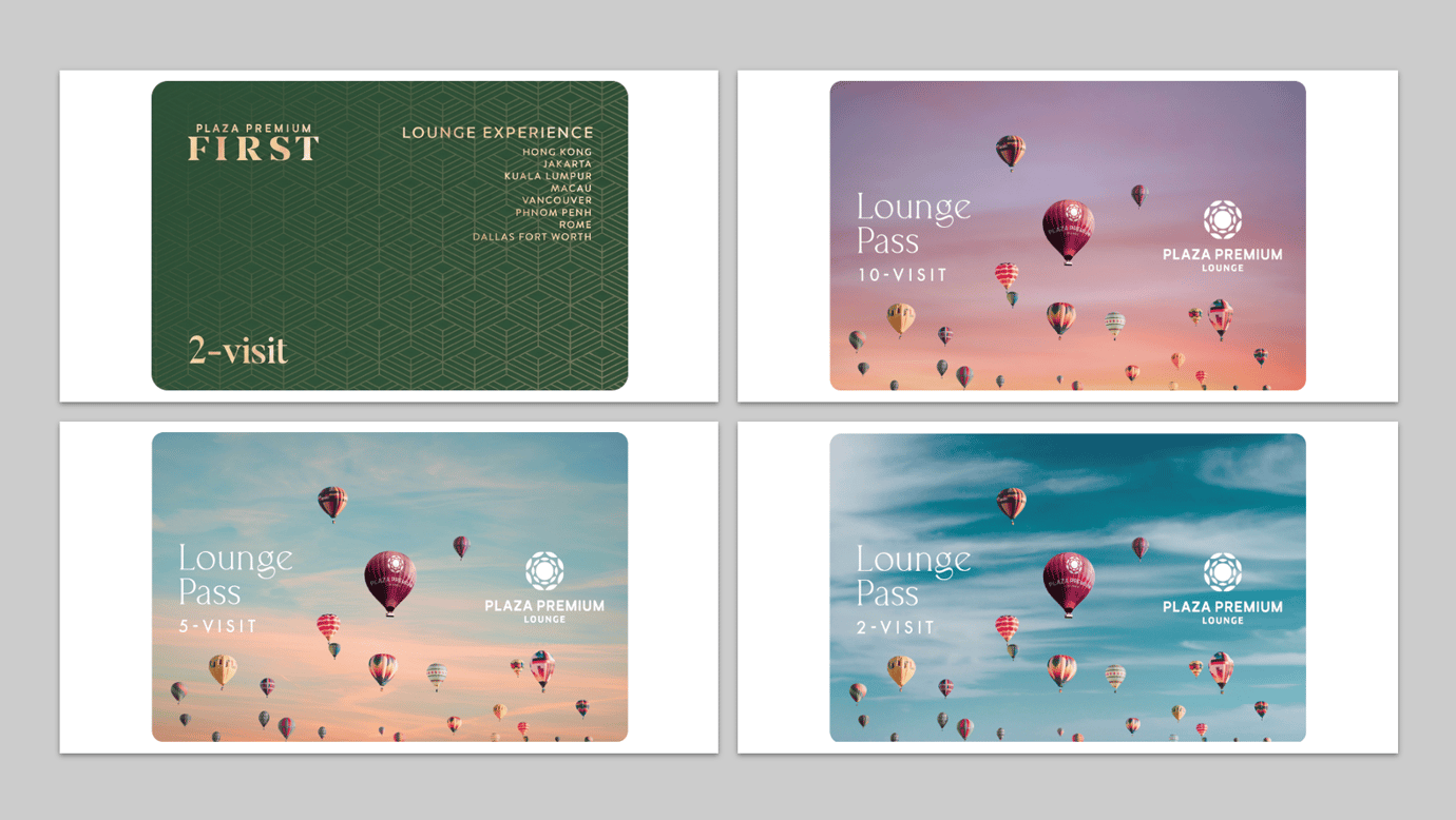 Plaza Premium Lounge Pass digital cards for 2, 5 and 10 visits Plaza Premium Lounge Pass digital cards for 2, 5 and 10 visits