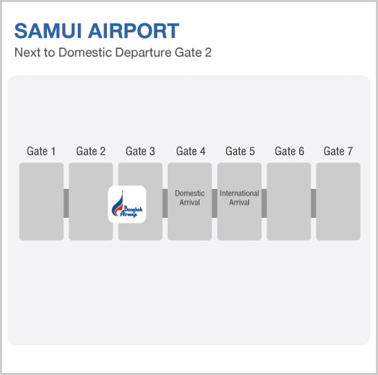 Map of the Domestic Blue Ribbon lounge location, USM.