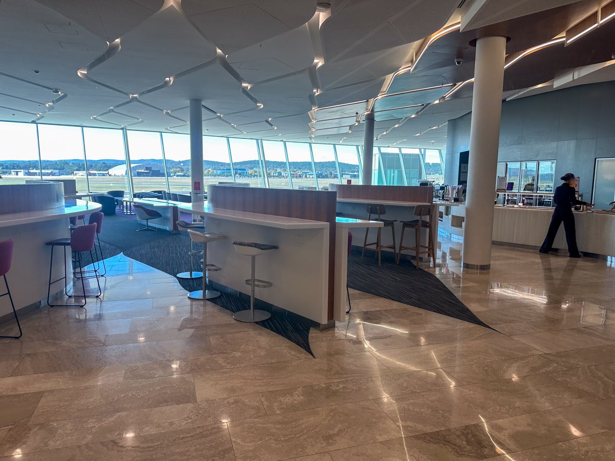 Virgin Australia Lounge at Canberra Airport