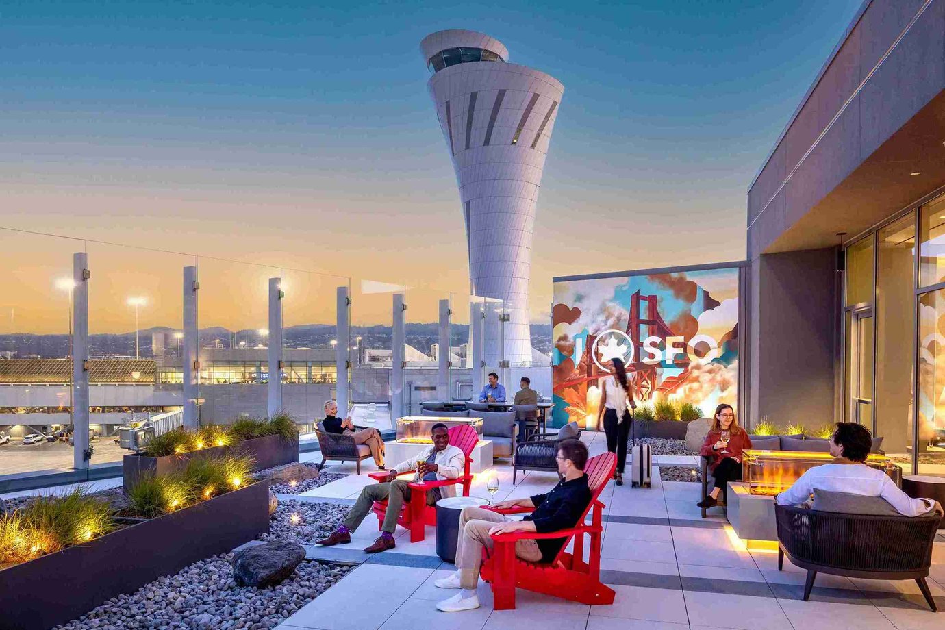 The Air Canada Maple Leaf Lounge at San Francisco International Airport (SFO)