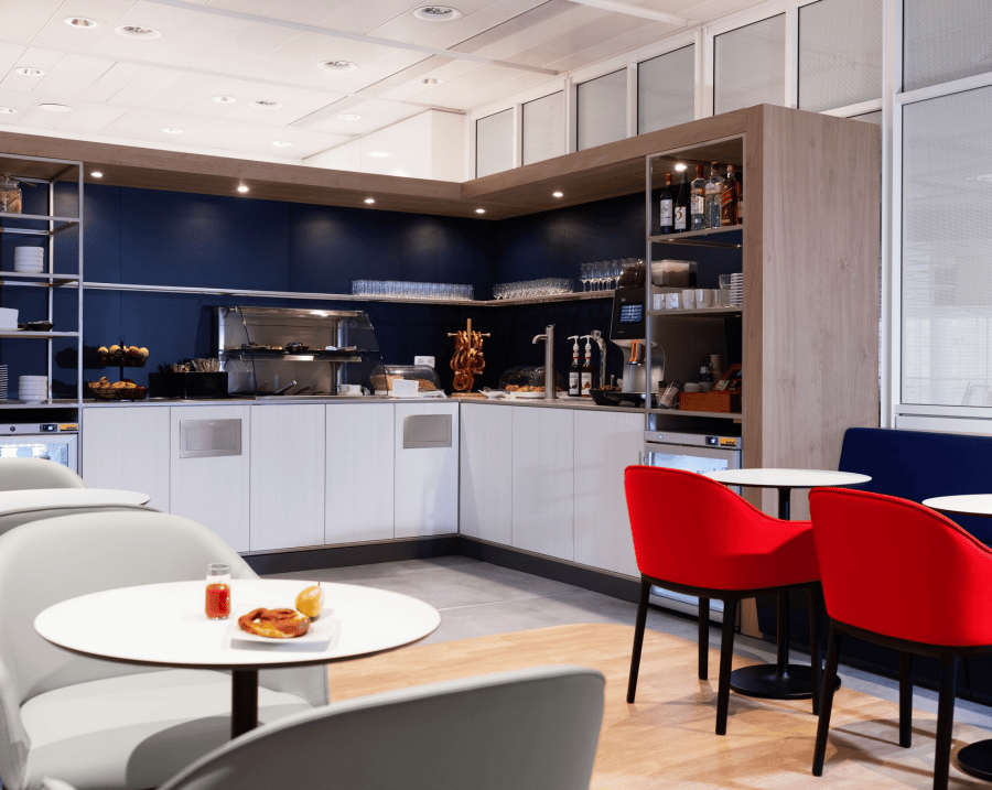 Food in the Air France Lounge at MUC