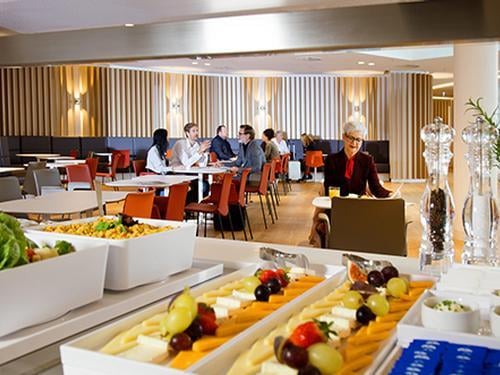 Food buffet in Airport Lounge World