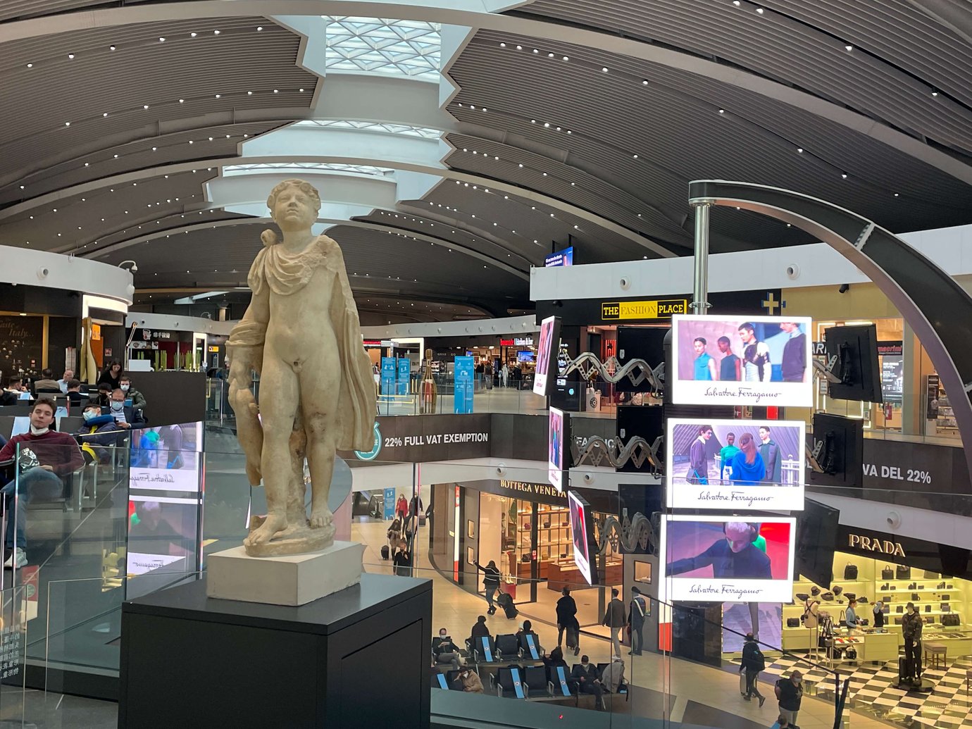 Rome FCO Airport sculpture Rome FCO Airport sculpture