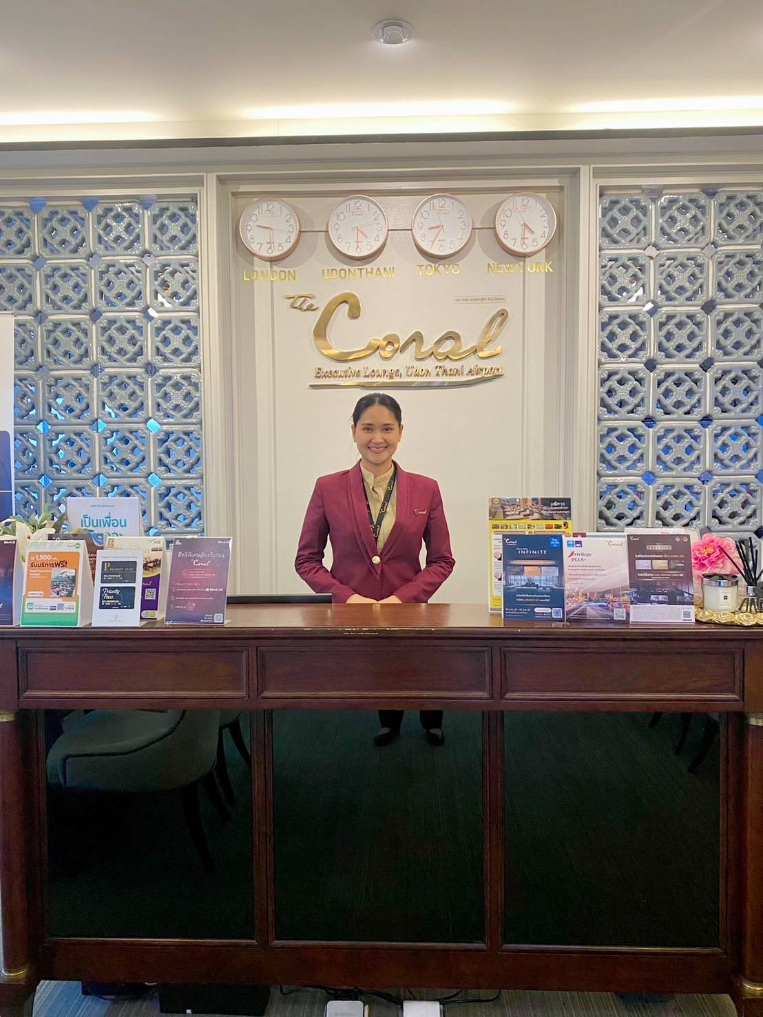 Staff at the Coral Executive Lounge Udon Thani